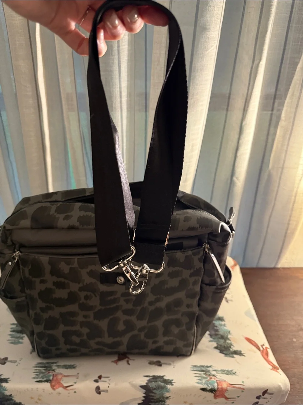 Petunia Pickle Bottom Leopard Print Diaper Bag
